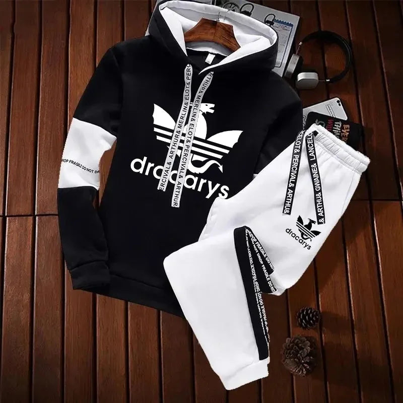 2024 Winter Hoodie Sets Men Tracksuit Casual